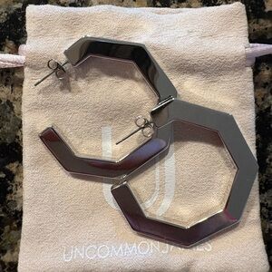 Uncommon James Silver Hexagon Earrings